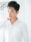 ≪mod's men≫爽やかパープルブラック小顔補正立体カットQ