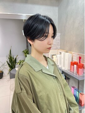 ヴェイン 渋谷(vain) ショートボブ丸みショートカットマッシュショート前髪あり