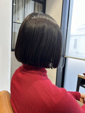 テラスヘア 新潟駅南(TERRACE hair) 今年のトレンド　バツっと重めボブ