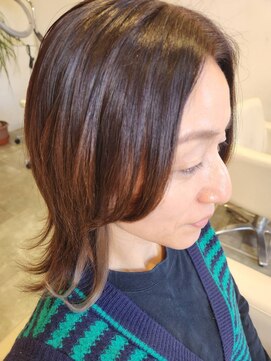 チュエベルパーチ 30代40代50代美髪似合わせカットフルバングウルフレイヤーボブ