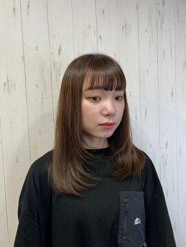 ヘアー リードレス(hair Re:dress) ツヤ髪レイヤーカットロングスタイルオン眉前髪