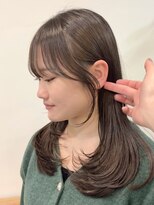 ビューエヒメ(VIEW EHIME)&nbsp;顔まわり/レイヤーカット/韓国/ロングヘア/ベージュ