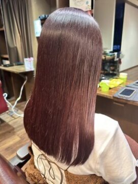 ランソ 新宿(RUNSO) くびれヘア×アプリコットオレンジ×夏×ハイライトカラー