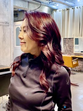 ヘアサロン ナヴィ 赤坂(NaVie AKASAKA) ファッションカラー・チェリーレッド