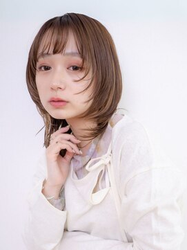 バサ 花小金井店(BASSA) 小顔美人ミディアムレイヤー/サイドバング［花小金井］