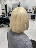透明感☆可愛いハイトーンボブ