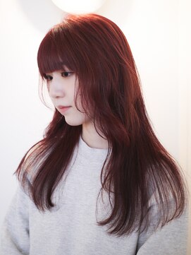 テン 栄店(tenn) ワインレッド / ブリーチなしカラー / ダブルカラー 【caco】