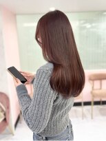 ジーナ 名駅(XENA.) 【haru】ピンクラベンダー/ブリーチなしダブルカラー/韓国ヘア