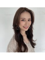プラチナ(PLATINA) 韓国ヘアかきあげ前髪レイヤーカットセンターパート