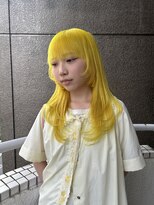 イエナ 渋谷(IENA)&nbsp;イエローレイヤーカット顔周りレイヤーケアブリーチ