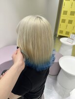 ジーナリア(Xena ria)&nbsp;《衣織》ホワイトベージュ×アクアブルー/デザインカラー