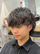 フィフスパーク(fifth PARK) マッシュウルフ×波巻きスパイラルパーマスタイル