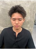波巻きツイストスパイラルパーマ/フェザーパーマ/眉毛/メンズ