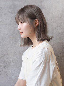 ガーデン 渋谷(GARDEN) 外ハネウェーブボブ × アイスグレーラテ