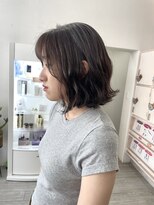 エルフ(elf)&nbsp;切りっぱなしボブ×オリーブブラウン