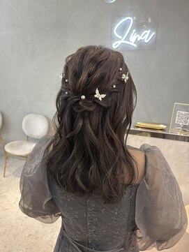 ジーナエス 札幌(Zina S) ハーフアップ