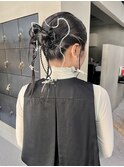 ヘアセットタイトヘアセットカチモリアレンジ/中西