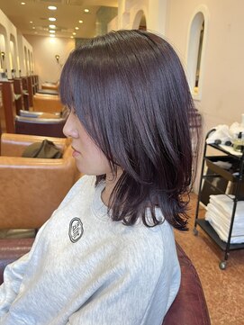 ブランシェ JR勝川駅南口店(BRANCHE) 韓国レイヤー×ボルドーカラー