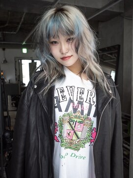 ギークス(GEEKS) 【GEEKS渋谷】ハッシュカット/デザインカラー/渋谷ブリーチ/小顔