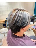 韓国ヘアレイヤーカットダブルハイライトカラー【Lapista池袋】 