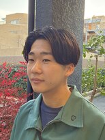 ロライマ 代官山(roraima)&nbsp;メンズショート 毛流れセンターパート 縮毛矯正ストレートパーマ