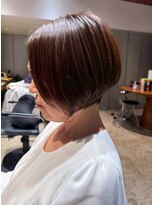 ナチュラル ヘアーデザイニング(Natural hair designing)&nbsp;横顔まで綺麗に見える美フォルムショート/艶髪ショコラブラウン