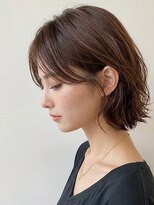 スイート ヘアデザイン(Suite HAIR DESIGN)&nbsp;大人可愛い透明感ミディアムブリーチなしカラー顔周り艶髪