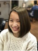 ストレート内巻きボブ