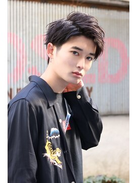 ネイビー(NAVY) ワイルドアップバングサイドパートショートビジカジ好感度◎