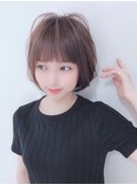 エアリー丸みボブ♪大人可愛い20代30代40代前下がりショートボブ