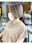 アッシュブロンドバレイヤージュ ボブ【Insta→bacio_ozawa】