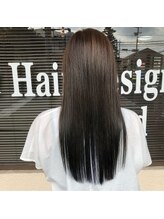 エイチ ヘアーデザイン(h Hair Design) インナーカラー【インディゴ】
