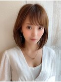 大人かわいい ワンレンボブ 前下がりボブ ひし形シルエット KI &nbsp;