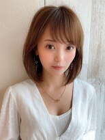 アフロート ディル(AFLOAT D'L)&nbsp;大人かわいい ワンレンボブ 前下がりボブ ひし形シルエット KI  