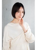 パノラ 立川(PANOLA)&nbsp;センターパートナチュラルストレートボブスタイル