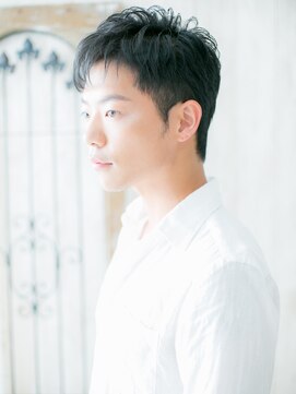 グルーミングサロン バーバー キャッスル 北浦和西口(Grooming salon Barber Castle) 爽やかパープルブラック小顔補正立体カットQ