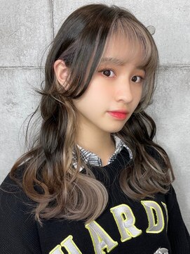 マックス フォー ヘアー(MAX FOR HAIR) 【デザインカラー】顔周りレイヤーミディ×フェイスハイライト◎