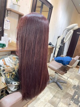 リッカヘアー(Ricca hair) 大人かわいい小顔美シルエットショコラブラウンロングヘア