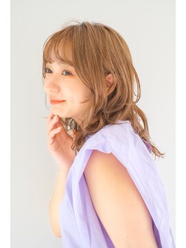 ガリカ シーム(Gallica/SEAM) ゆるふわ大人可愛いこなれミディ/くびれウルフボブセミロング