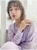 20代30代大人可愛いボブ/フォギーベージュ