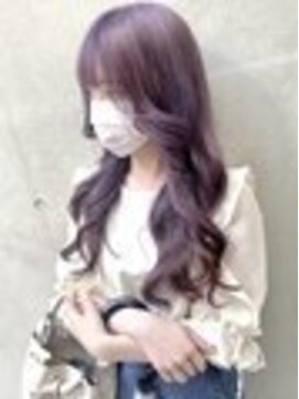 ディア(.eer) 【ダブルカラー】ラベンダーパープル/韓国風/艶巻き/艶ウェーブ