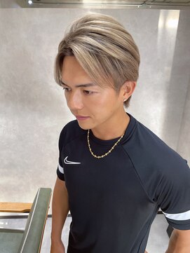 サニー 渋谷(SUNNY) メンズシャドールーツ、バレイヤージュ、ハイライト、グレージュ