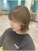 |mizuho|くびれボブ顔周りカットくすみベージュ