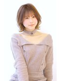 20代30代40代50代ボブルフネビージュ小顔ワンレンショート