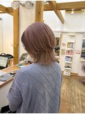 ウルフフェイスフレーミングピンクベージュ