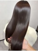 ナチュラルブラウン髪質改善カラー