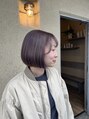 ワンネスヘアーサロン(oneness hair salon) ラベンダーシルバーのボブヘア