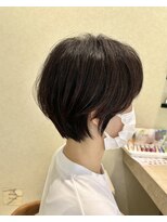 カナモ(Canamo)&nbsp;くびれショート/グレージュ/マッシュショート／マロンブラウン