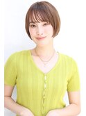襟足すっかりショートボブ