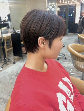 ラベンダーミルクティー/オリーブグレー/ブリーチなし/ショート